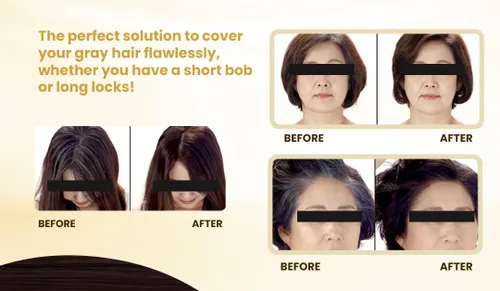 Vista 7 de RICHENNA Ez Speedy - Tinte para cabello gris, cubierta de cabello de henna, solo 3 minutos (marrón oscuro)