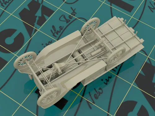 Vista 6 de ICM 35665 - Modelo T 1917 Ambulancia (Early), WWI AAFS Car - Escala 1:35