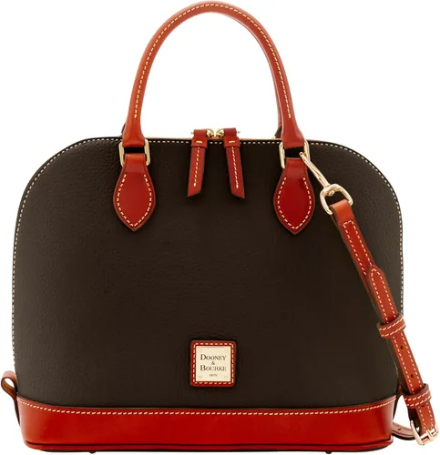 Vista 17 de Dooney & Bourke - Bolso con cremallera para mujer, de cuero flor con textura granulada, grande y con correa ajustable y extraíble para el hombro