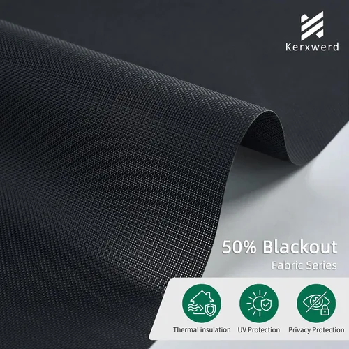 Vista 2 de Motorized Light Filtering Shades Compatible with Alexa Google Smart Blinds Automatic Window Shade Remote Control 70% Blackout Sunny Black