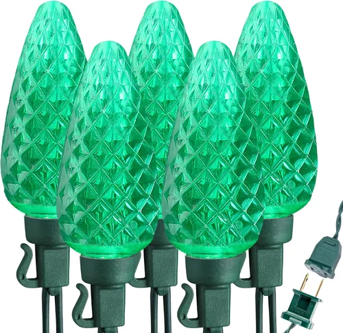 Vista 16 de Brizled - Luces de Navidad C9 para decoraciones navideñas al aire libre Rojo