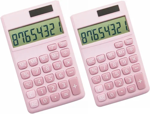 Vista 11 de Calculadoras Estándar Básicas Calculadora Digital Pequeña de Escritorio con Pantalla LCD de 8 Dígitos, Energía Solar y Batería Calculadora