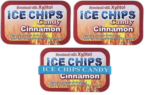 Vista 11 de ICE CHIPS Latas de caramelo de xilitol (Clove Plus, paquete de 3) - Incluye banda como se muestra