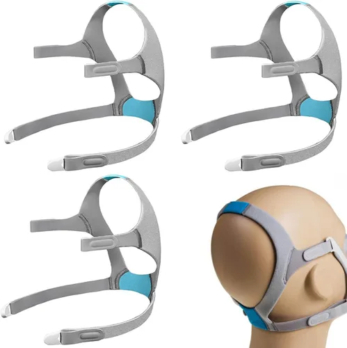 Vista 8 de Paquete de 2 accesorios de repuesto para la máscara CPAP N20, suministros de protector de cabeza compatibles con N20 Mediano, correas de protector