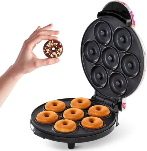 Vista 10 de Dash Express Mini Donut Maker, 7 donas, Aqua Aguamarina