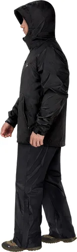 Vista 2 de Rodeel Conjunto de chaqueta impermeable y overol, chaqueta impermeable para lluvia, máxima protección para aventuras al aire libre