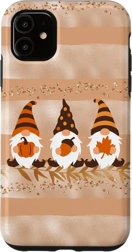 Vista 8 de Fall Autumn Gnomes Phone Case Modern Pastel Cute Beige Case for iPhone 17