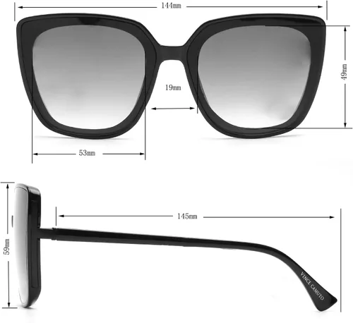 Vista 10 de Vince Camuto Gafas de sol cuadradas 100% protectoras UV para mujer
