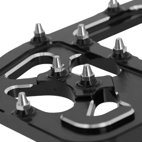Vista 5 de Juego de tablas de suelo para conductor, estribos delanteros y traseros, MX Wide Offroad CNC Pedal de freno apto para Harley Touring Road Glide