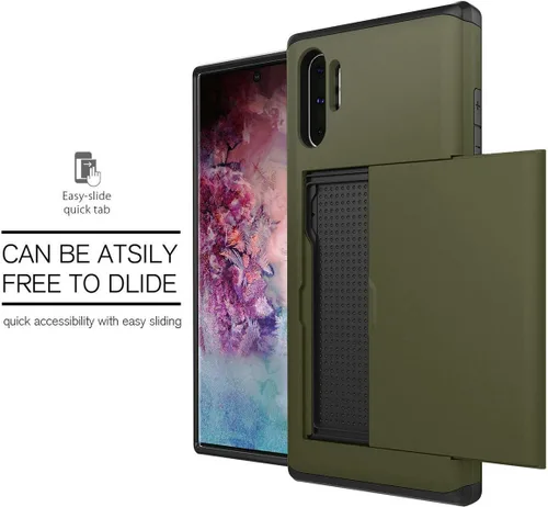Vista 3 de Funda protectora de silicona ultra fina a prueba de golpes con doble capa protectora para tarjetas de crédito, ranura para tarjetas