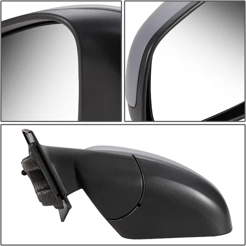 Vista 5 de DNA Motoring OEM-MR-SM1320101 - Espejo lateral plegable para conductor izquierdo con ajuste manual, compatible con Fourtwo 2016-2017, gris