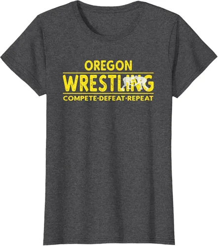 Vista 6 de Oregon Wrestling - Camiseta para competir, derrota, repetir