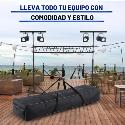 Vista 6 de Bolsa de soporte de luz de altavoz de 62" con algodón perlado, bolsa