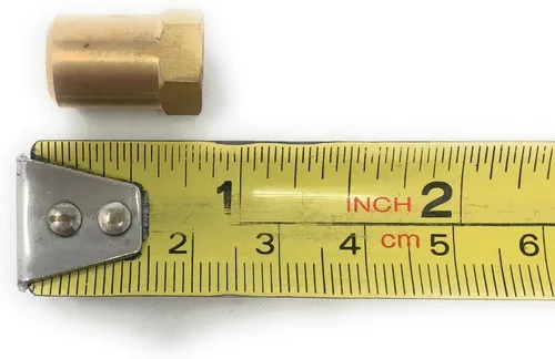 Vista 2 de Tapa hembra de gas ORIFICE 1/8" NPT # .75 (.0.197 in) apertura Aparato Campana de latón Quemador Estufa Parte del horno [109-08] Orifcio Para