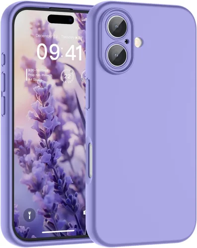 Vista 226 de SUPFINE - Funda diseñada para iPhone 12, silicona líquida premium con [forro de microfibra suave antiarañazos][protección de cámara mejorada], funda