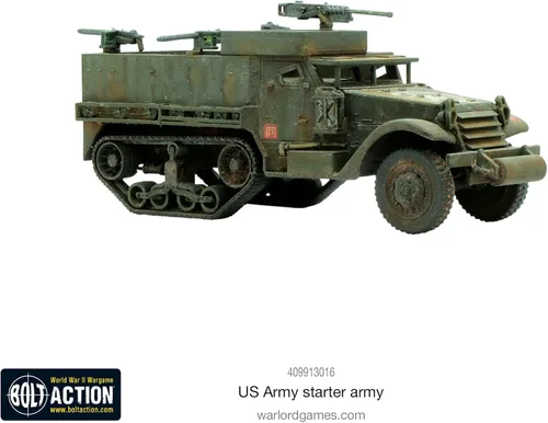 Vista 5 de Warlord Bolt Action Ejército de iniciación del ejército estadounidense 1:56 WWII Kit de modelo de plástico de guerra militar, pequeño