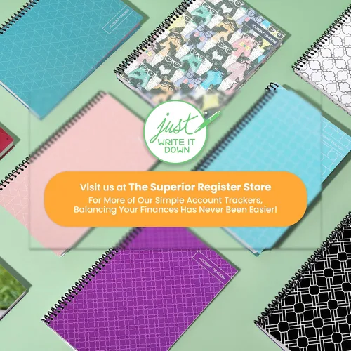 Vista 7 de The Superior Register Cuaderno para el registro de cheques y tarjetas de débito, sencillo cuaderno de control de cuentas y contabilidad financiera