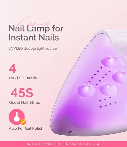 Vista 2 de MelodySusie Lámpara de uñas LED UV de bolsillo con diseño ultraligero, luz UV P-ART04 cura todos los geles suaves en casa, especialmente uñas
