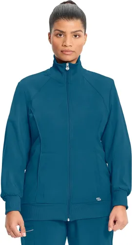 Vista 54 de Infinity by Cherokee 2391A - Chaquetas médicas con cremallera frontal para mujer, tela elástica en 4 direcciones