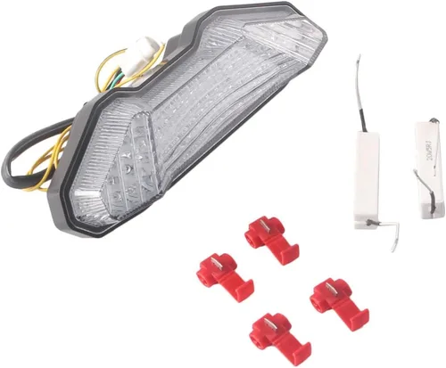 Vista 6 de Luz trasera integrada para motocicleta LED luz trasera compatible con Yamaha FZ-09 MT-09 2014 lente transparente