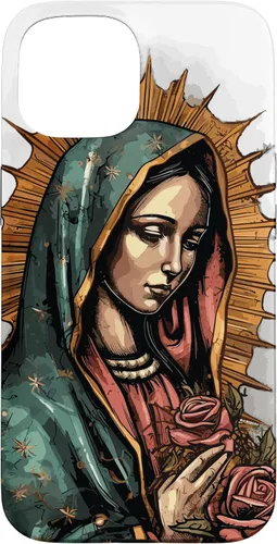 Vista 6 de Funda para iPhone 12 Pro Max Virgen De Guadalupe Católica Virgen De Guadalupe