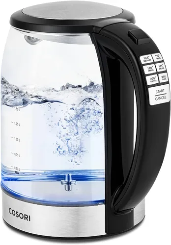 Vista 2 de COSORI Paquete de hervidor eléctrico y hervidor de cuello de cisne Tetera y cafetera con control de temperatura