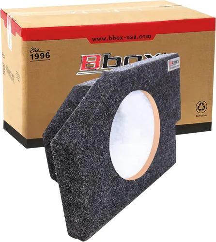 Vista 9 de Bbox - Caja de subwoofer dual de 10 pulgadas, carcasa de subwoofer alfombrada sellada, compatible con Dodge Ram Quad Cab 2002-2018, caja