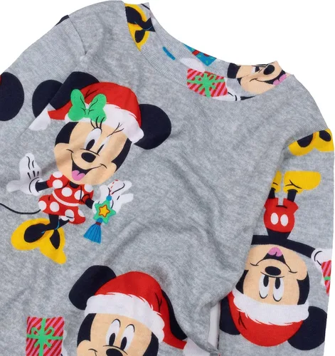 Vista 3 de Disney Girls' Mickey Minnie Mouse 2-Piece Snug-fit Cotton Pajama Set