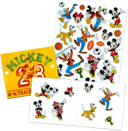 Vista 3 de Disney Folleto de pegatinas de Mickey Mouse con 216 pegatinas