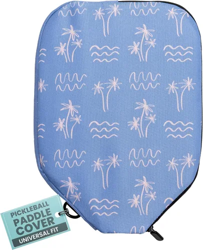 Vista 11 de Palms-O-Aces Pickleball Paddle Cover Canvas Padded Pickleball Paddles Sleeve with Zipper Lightweight Protective Paddle Case for Standard Paddles