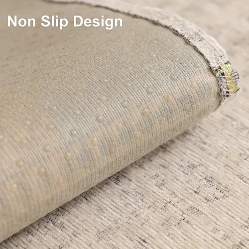Vista 5 de Funda de felpilla bohemia y jacquard para sofá modular de 3 plazas, funda protectora antideslizante para sofá modular de 3 plazas, funda protectora