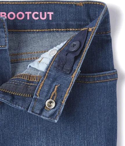 Vista 2 de The Children's Place Girls' Basic Bootcut Jeans