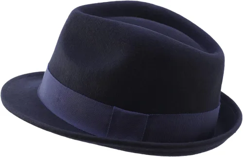 Vista 50 de Home Prefer Sombrero de invierno de fieltro de lana para hombre Sombrero de ala corta Fedora