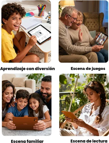 Vista 7 de Callsky-Tab Tableta: Tablet de 10 pulgadas, tabletas Android, 12GB RAM 128GB ROM, procesador Octa-core, pantalla IPS HD, Widevine L1, WiFi 6