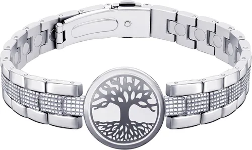 Vista 17 de JEROOT Pulseras magnéticas de ultra resistencia, pulsera para mujeres y hombres, imanes de neodimio de 3500-6000 Gauss, joyería de regalo de terapia