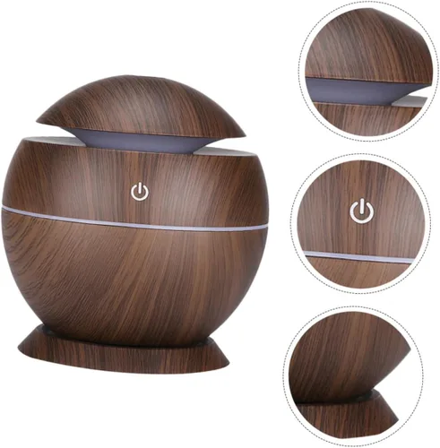 Vista 6 de Mini humidificador de aire USB difusor de aroma con acabado de grano humidificador portátil para oficina en casa y automóvil mejora la calidad
