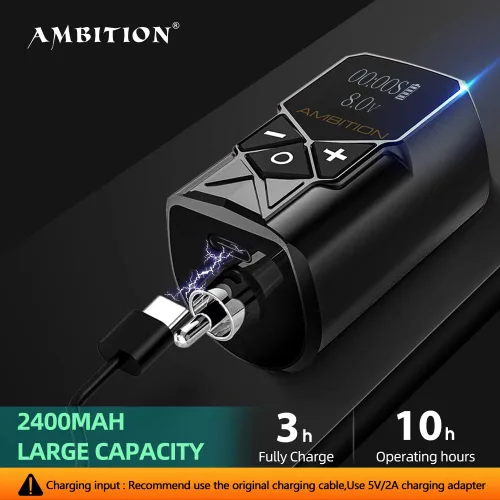 Vista 4 de Ambition Equipo inalámbrico torped de la máquina del tatuaje, pluma