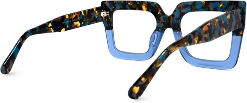Vista 7 de Zeelool Elegantes gafas cuadradas de gran tamaño con bloqueo de luz azul para mujer, 100% protección UV400, Brandon VFP0306