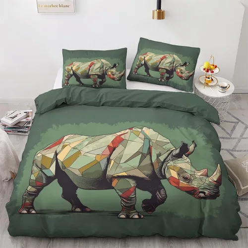 Vista 32 de Funda de edredón de águila calva tamaño individual Juego de ropa de cama de pájaros animales 2 piezas Funda de edredón