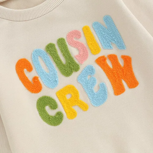 Vista 5 de Twopumpkin Sudadera de manga larga para bebé, niña, niño, niño, hermana, hermano, a juego, ropa de otoño e invierno
