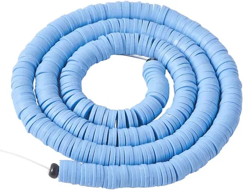 Vista 14 de Cheriswelry Kit de fabricación de pulseras de bricolaje con 7280 piezas de 30 colores de 0.236 in de disco plano redondo de arcilla polimérica