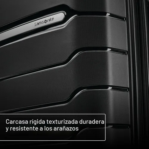 Vista 7 de Samsonite Freeform de carcasa rígida expandible con ruedas giratorias dobles, Negro