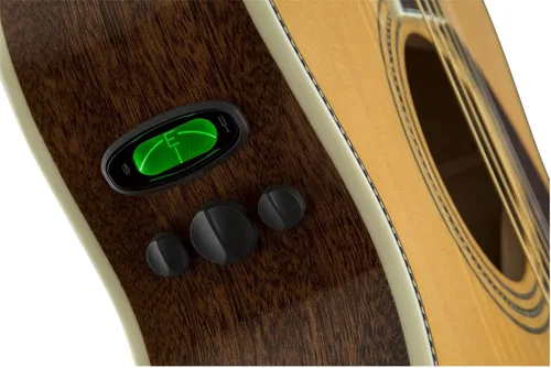 Vista 6 de Fender Paramount PM-3 Guitarra acústica estándar triple-0, con garantía de 2 años, natural, con estuche