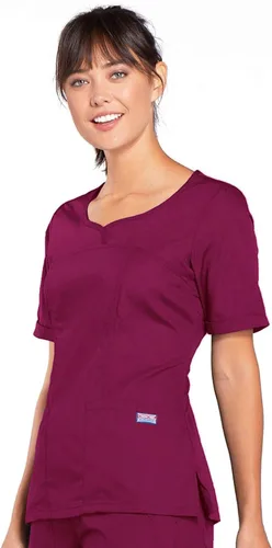Vista 4 de Cherokee Ropa de trabajo para mujer con cuello en V