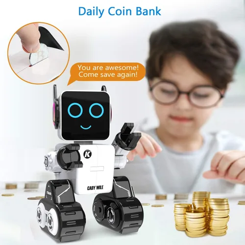Vista 5 de okk Robot de juguete para niños, robots RC inteligentes para niños con control táctil y de sonido, robótica inteligente programable, juguete robot