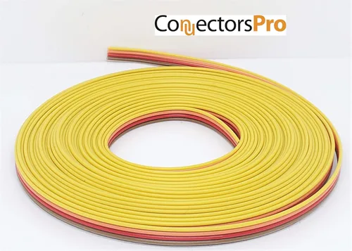 Vista 4 de Pc Accessories - Connectors Pro 4P 20 pies IDC 20' Color Arcoiris Cable de cinta plano para conectores de paso de 0.100 in (4P-20FT)