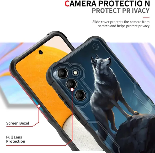 Vista 405 de Funda para Galaxy A14 5G, [Doble Capa][Protección contra Caídas de Grado Militar de 10 Pies] [Antideslizante] Funda Resistente a Prueba de Golpes