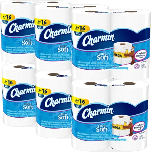 Vista 12 de Charmin Papel de baño ultra suave 16 rollos dobles = 32
