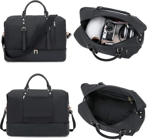 Vista 6 de Weekender Overnight - Bolsa de viaje de gran tamaño para hombres y mujeres