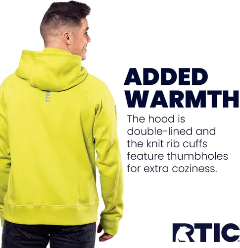 Vista 11 de RTIC Sudadera con capucha impermeable con cremallera para hombre, de manga larga, resistente al agua, para exteriores
